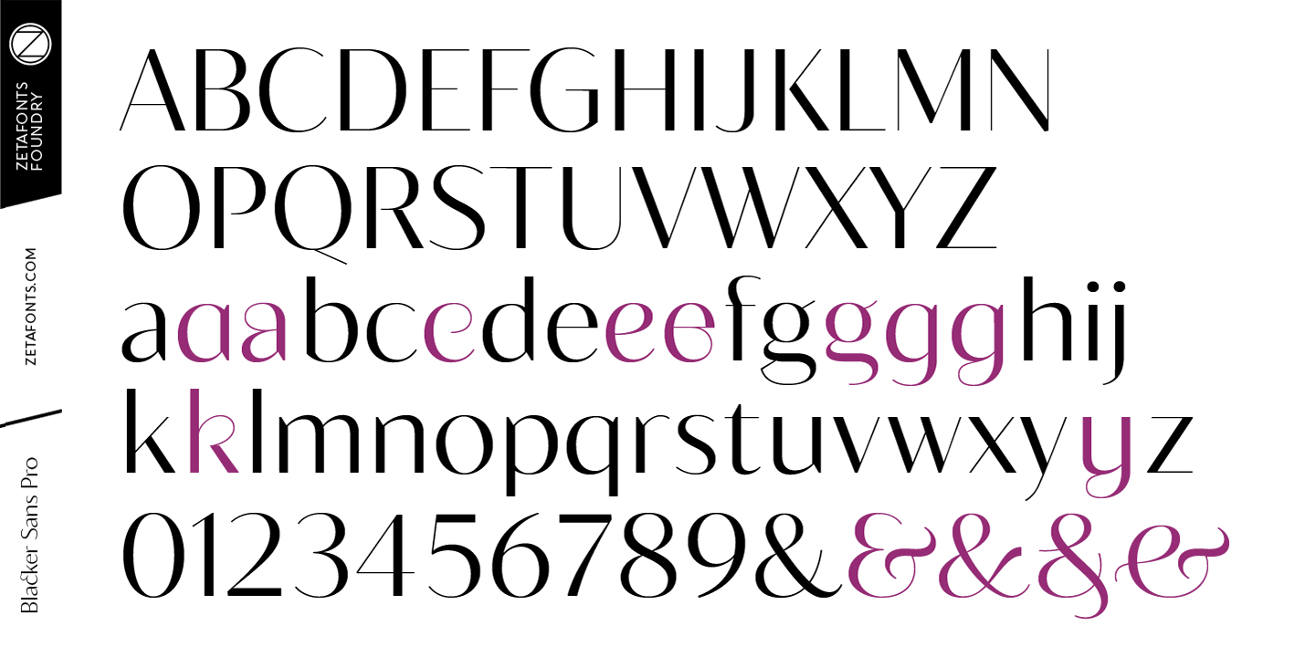 Przykład czcionki Blacker Sans Pro Light Italic